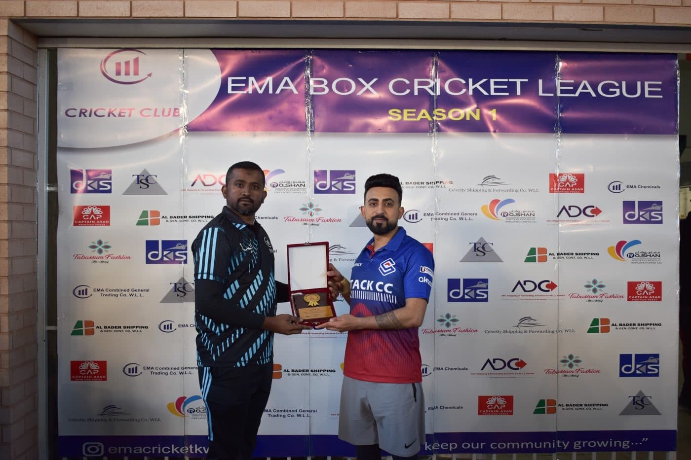 Photo from the EMA Box Cricket League Season 1 tournament in 2024
