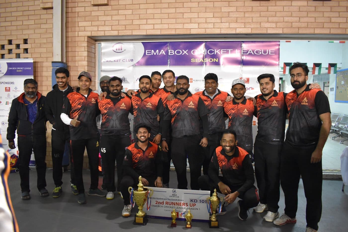 Photo from the EMA Box Cricket League Season 1 tournament in 2024