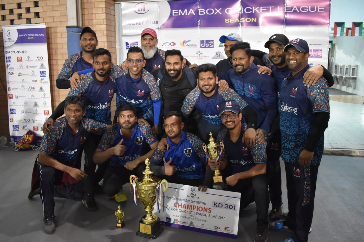 Photo from the EMA Box Cricket League Season 1 tournament in 2024