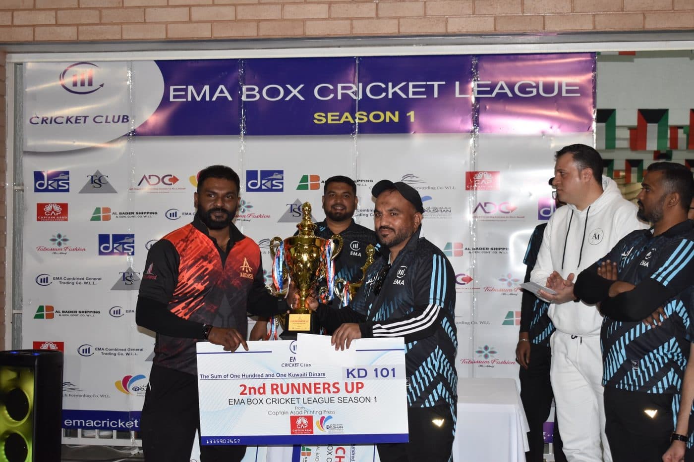 Photo from the EMA Box Cricket League Season 1 tournament in 2024