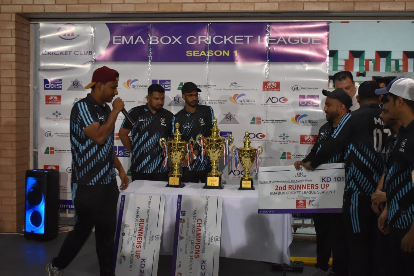 Photo from the EMA Box Cricket League Season 1 tournament in 2024